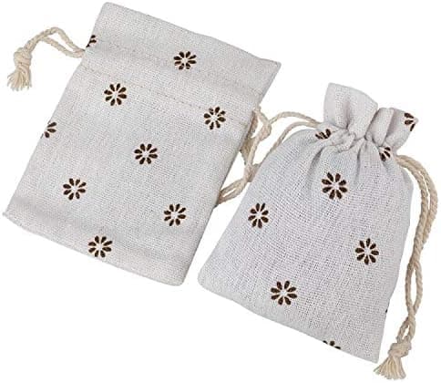 20 små bomullsdragskopåsar 10x14cm, lavendelpresentpåsar för fest -FA-
