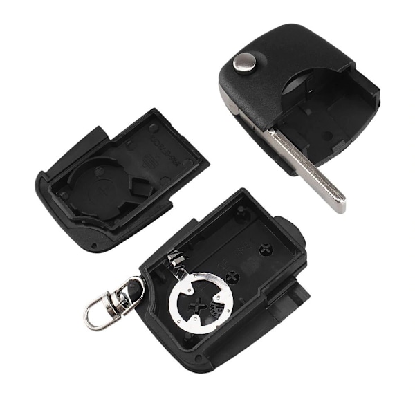 Bilnyckelfodral med 3 knappar för Audi CR1620 Svart black one size
