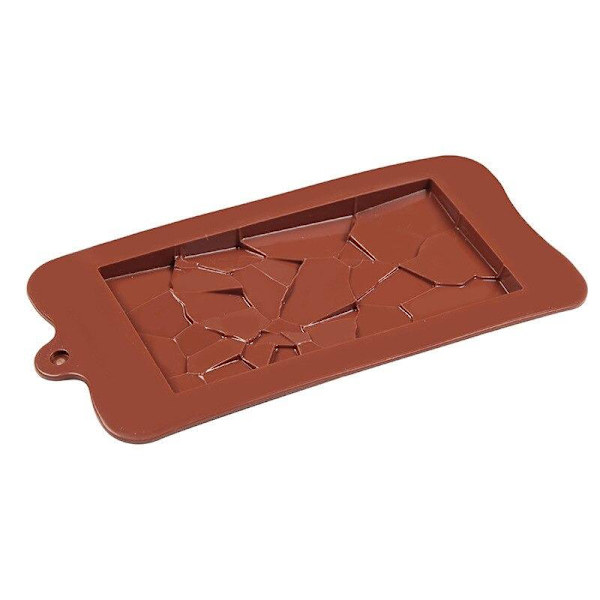 Stor knust Dubai Kunafa chokoladeform silikoneform pralineform | C brown