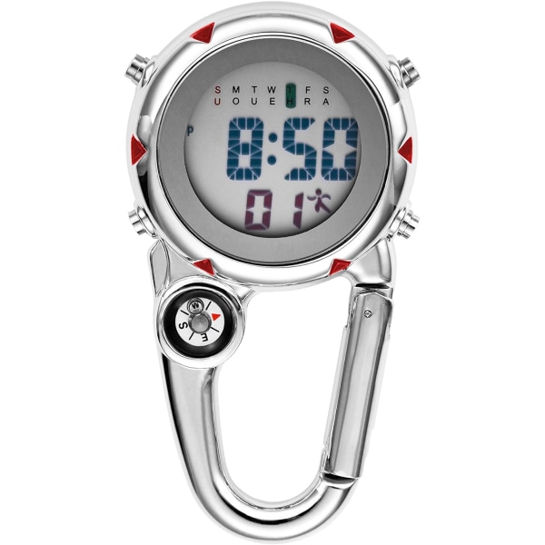 Multifunksjonell kvartsklokke med lysende urskive og digitalt ur