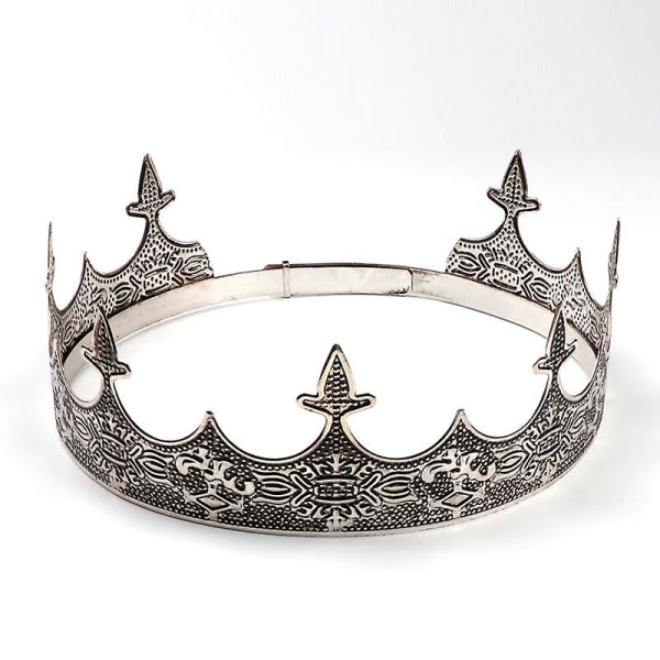 Kongens krone - Herre- og dameklædesæt - Metal krone tilbehør til bryllupsbal Cospla