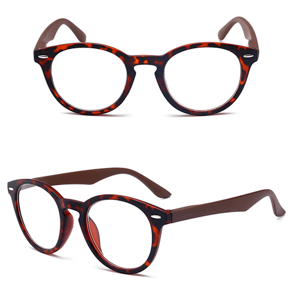 Unisex leseglass med komfortabel ram Brun Brun 1