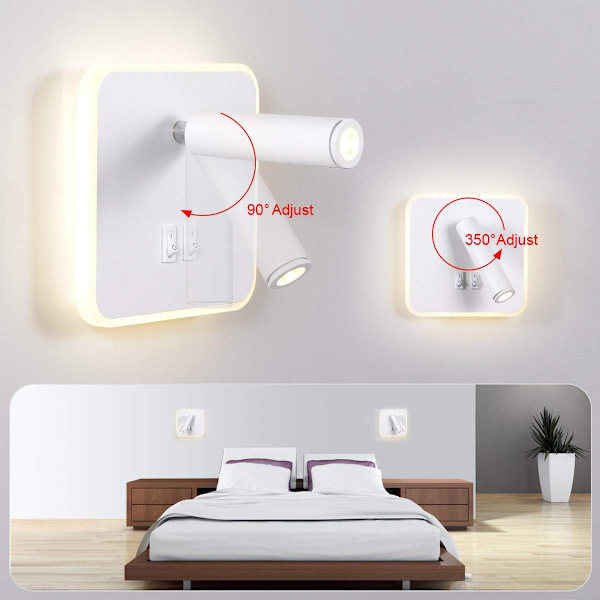 <p>Två-i-ett-design: perfekt kombination av vägglampa och spotl