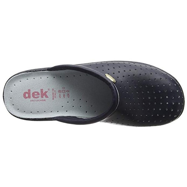 Dek Dam/Dam Läder Clogs 37 EUR Marineblå 37 EUR Navy Blue