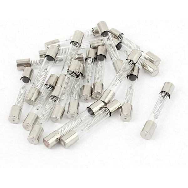 Sikring - 5KV Mikrobølgeovn - Glasrørssikring 6 mm x 40 mm (pakke med 5, 0,8A)