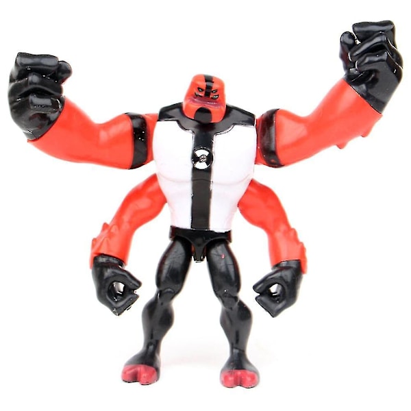 Haloppe 9 st Ben 10 Kineceleran Heatblast LED Actionfigurer Barn Leksak Present Skrivbordsdekor