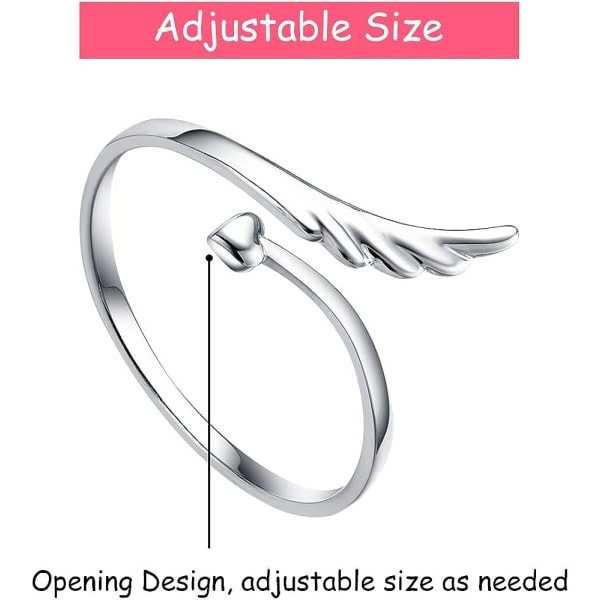 9:a Silver Justerbara Ringar Set Knot Justerbar Finger Ring Led Ring Tå Ring Strandsmycken Presenter för kvinnor Flickor