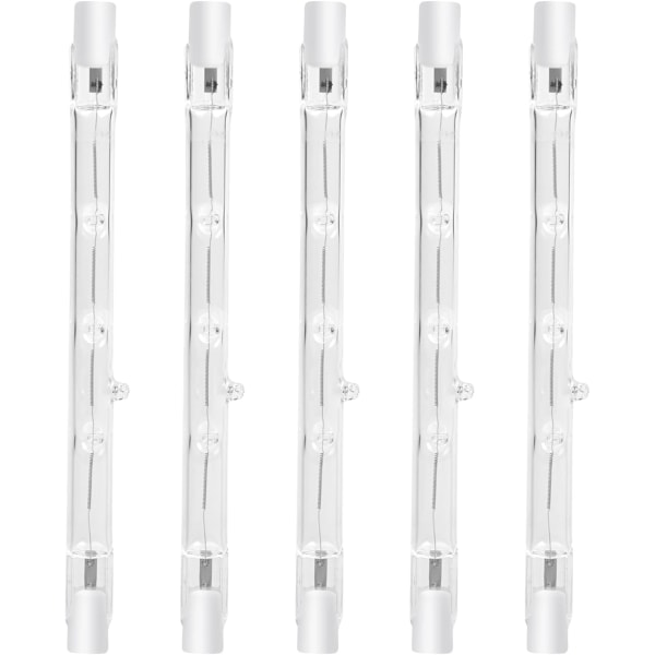 100W 118mm R7s Dæmpbar Halogenpære Varmt Hvid 2800K (5 stk)