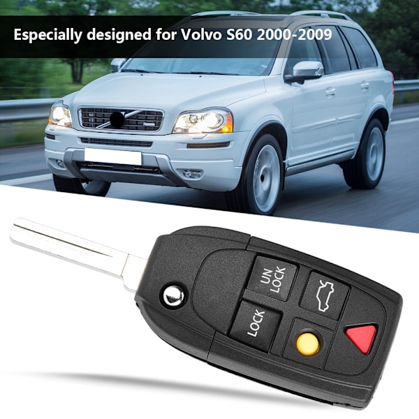 Fjärrnyckelskal för Volvo S60 S80 V70 XC70 XC90 0.1