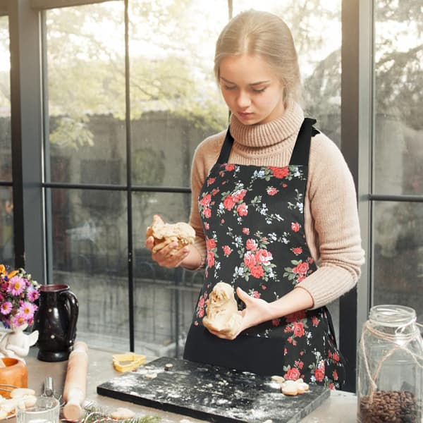 Søt dame matlaging forkle bomull baking forkle kjøkken forkle