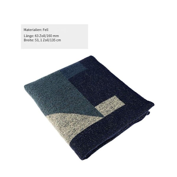 SEW Vinter Varm Poncho Sjal Wrap - Åben Front Cape Vindtæt Strik
