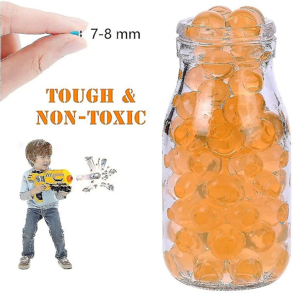 Vannkuler Perler Påfyll Ammo Gel Splatter Ball Blaster Kuler Vannkule, Oransje Oransje