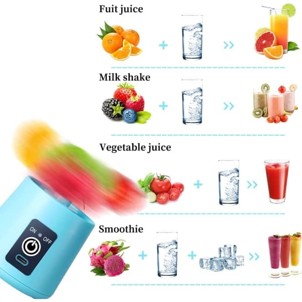 Blå mikser for shakes og smoothies-FA6-
