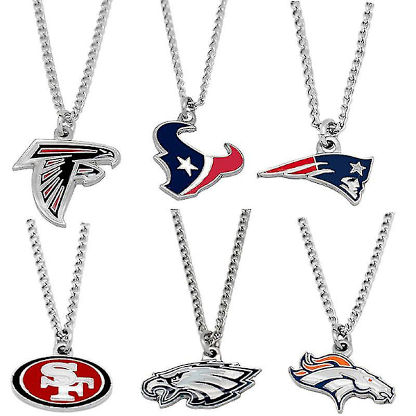 Fotball-logo Halskjede Charm-anheng - NFL Velg ditt lag Sport for fans Gave San Francisco 49ers