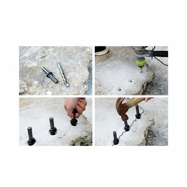 5-Pack Spräckkilar 20mm / Stenkilar för Stenspräckning - Kilar-XF6- 2700