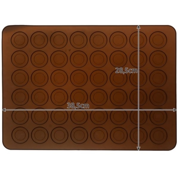 Macaron Bageform i Silikon / Form - 48 pladser 150