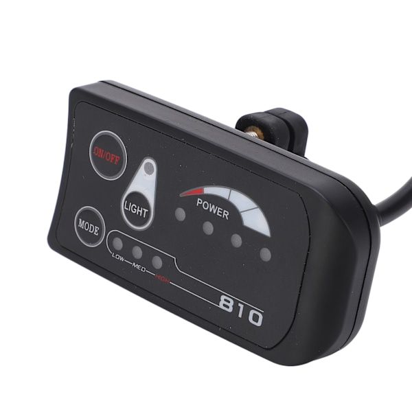 Elektrisk sykkel LED-display kontrollpanel 36V 48V S810 LED-displaymåler for elsykkel 5-pinners vanlig grensesnitt
