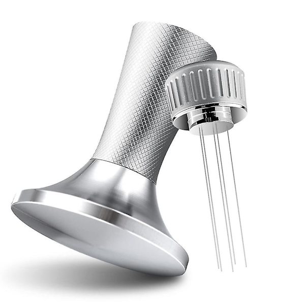 2 i 1 53,3 mm Espresso Tamper & Kaffe Tamper Med Omrörare, Rostfritt Stål Espresso Presser Verktyg