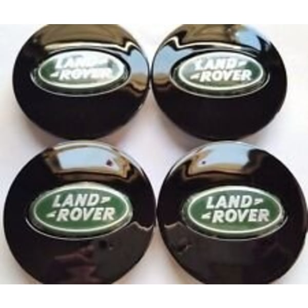 LR06 - 62MM 4-pak Centerkapsler Land Rover Sølv silver one size