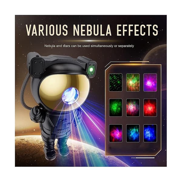 Galaxy Star Projector Night Light - Astronaut Space Lamp with Timer & Remote-FA-