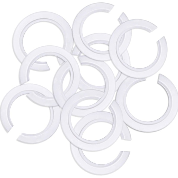 E27 till E14 Plastskärm Ringadapter, Skärmreduceringsring för montering av Edison skruvskärmar till bajonetlamphållare (10)