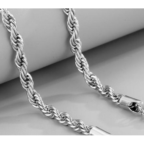 8mm Cordell Länk Halsband i Stål - Håller Färgen Livet Ut 8mm tjock, 60cm lång