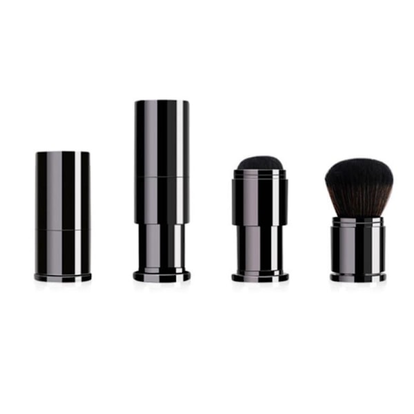 Retractable Makeup Brush - A Large Powder Blush Brush Black