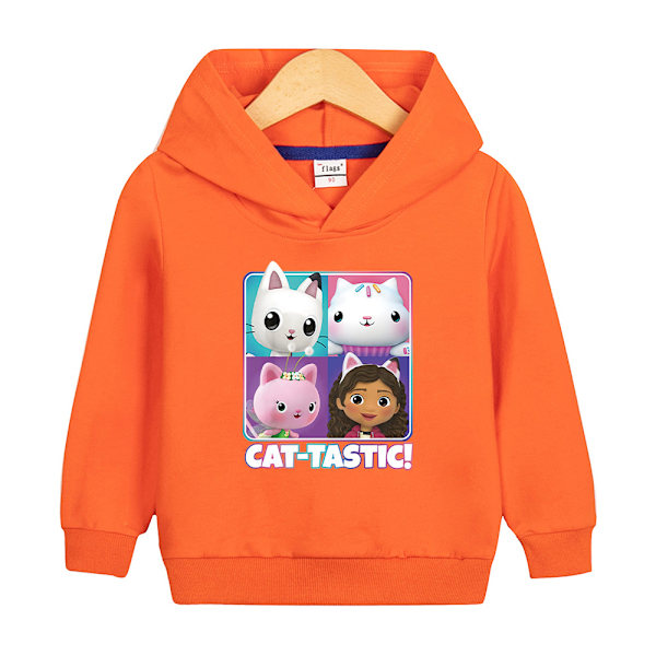 Hoodies Gabby's Dollhouse Pullover Jakke Kappa Gave Oransje 150cm Orange