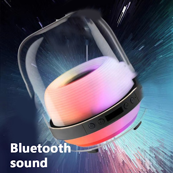 360 graders LED Subwoofer HIFI Ljudkvalitet Desktop Wireless Bl A6-2 Microphone