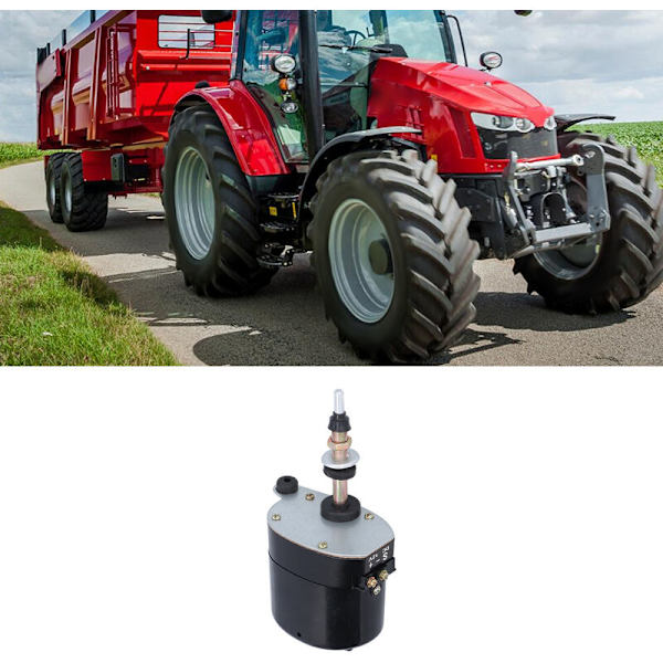 DC12V Metall Vindrutetorkarmotor, 105° Torkfält, Universell Traktortillbehör