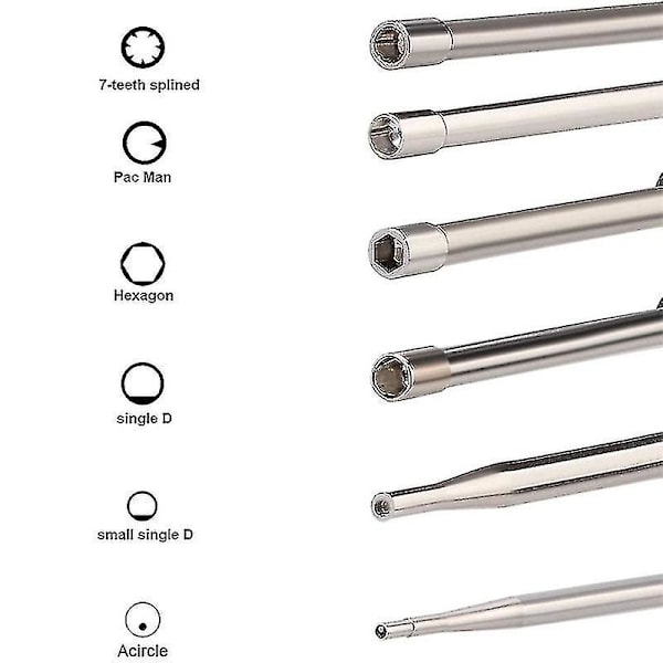 2-pack förgasarjusteringsverktygssats för små trimmer Weedeater Chain - Set med 12