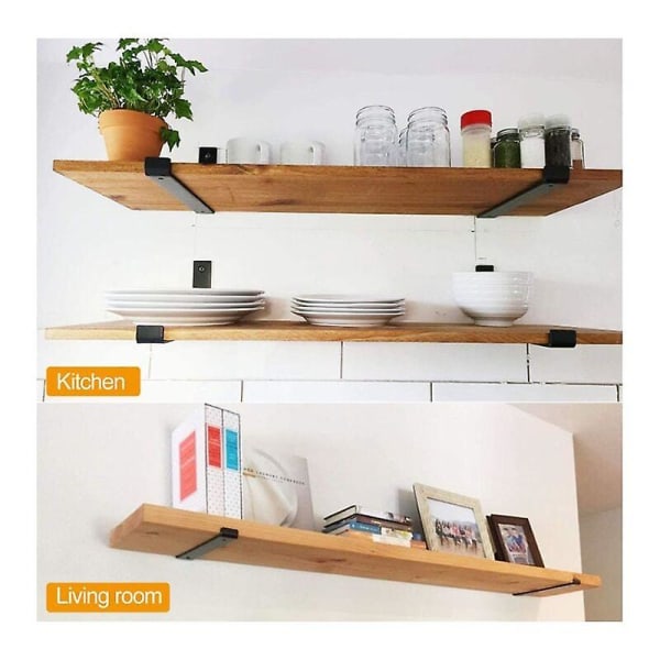 Hyllfeste [4 deler] for skrivebord i stua, 25 cm([HK])