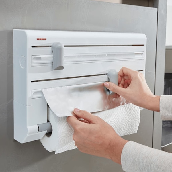 Leifheit Väggmonterad Köksrullehållare Parat Vit 25703 white 1010