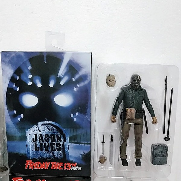 NECA Friday The 13th Figur Legetøj Freddy Jason Voorhees Blod Actionfigur Jason Samleobjekt Model Jul Halloween Gaver No. 4