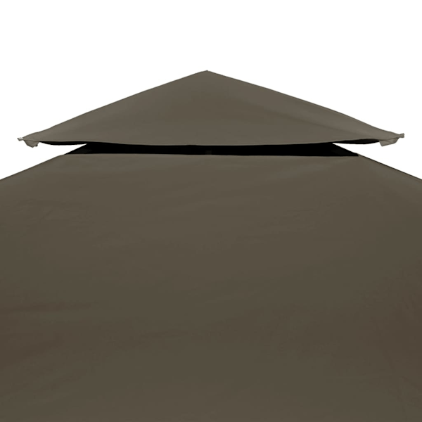 vidaXL Paviljongtak med ventilation 310 g/m² 3x3 m taupe Taupe 3600