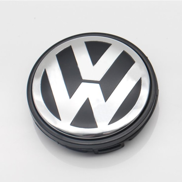 4 stk. VW-logo Fælgemblem Fælgetiket Yderdiameter 56 mm