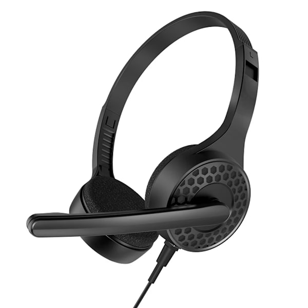 3,5 mm kablede spillhodetelefoner med ørebeskyttelse og mikrofon, kablede spillhodesett for PS4 Play Station 4 PC White