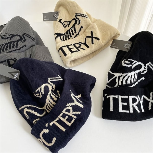 Arcteryx Bird Head Sort Toque Beanie Hat Cap Lysegrå Light grey