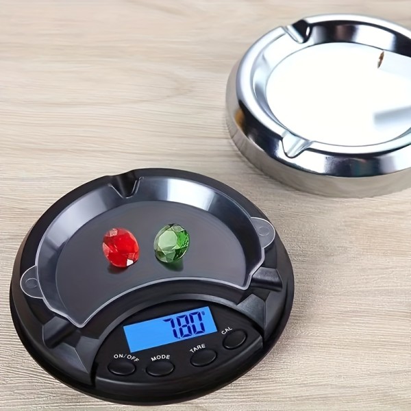 1 st, Digitalvåg, Bärbar Elektronisk Vågskål, 100-500g-0.01g Mini Smyckesvåg 500g/0.01g