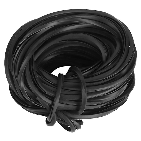 Svart växthus gummilist kabel växthustillbehör glas tätnings tillbehör-XF5- 18m