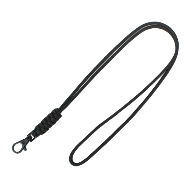 Kestävät Paracord-kaulanauhat Avaimenperiin, Kaulakoru Avaimenperä Pillit Rannehihna Laskuvarjonaru, Punottu Vahva Kaulanauha Musta
