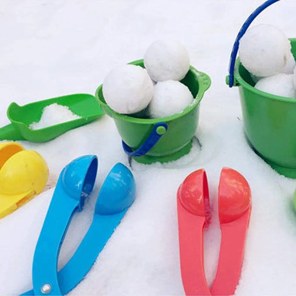 4 st snöbollstänger - lerformar - leksaker för barn