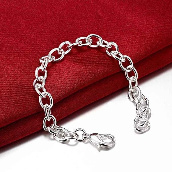 Armband - Stilren och vacker design på kedja/länk - FA12 - silver
