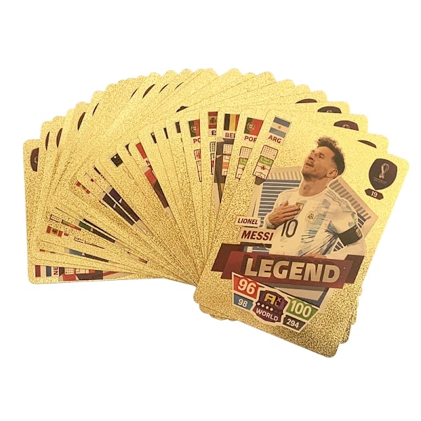 Fotbollskort Guld 50-pack