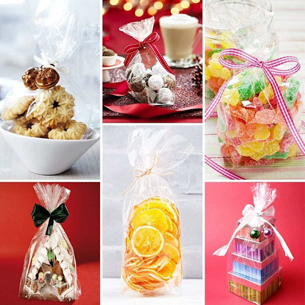 Klar cellofanrulle, transparent presentpapper, florist, transparent papper