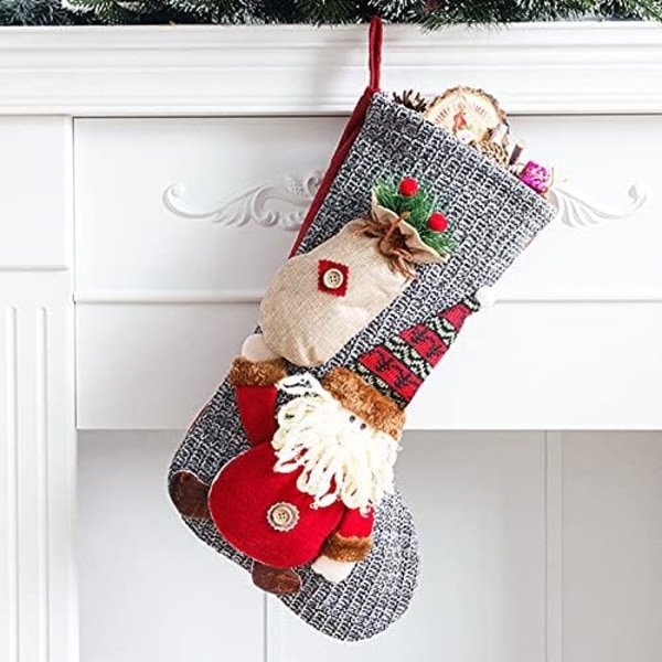 Joulupukki-joulu sukka, suuri joulu sukka ripustamiseen