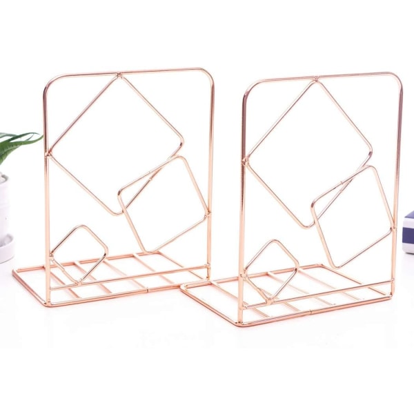 Creative Minimalist Style Bookends Metal Adjustable Bookshelf