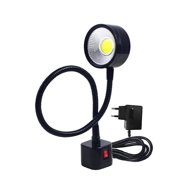 Led-työlamppu magneettisella pohjalla, joustava joutsenkaulalamppu 220v 5w sorville, jyrsinkoneelle, porakoneelle, teollisuudelle