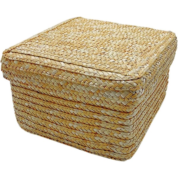 Seagrass Storage Basket, Braided Flower Basket, Wicker Laundry