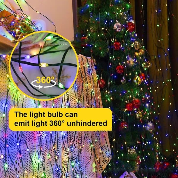 10M 100LED LED-lysslynge Fe-lys Bluetooth-appkontroll